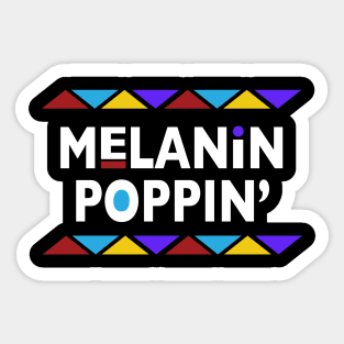 Melanin Poppin 90s Font Sticker